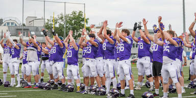 Vienna Vikings jubeln mit den Fans