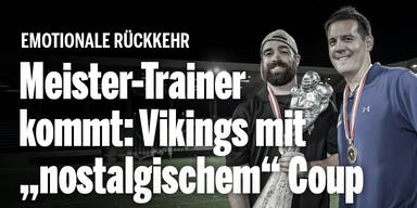Meister-Trainer kommt: Vikings verkünden 