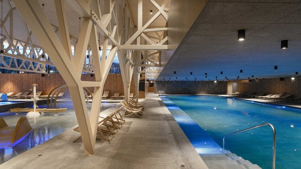 Wellness Vodian. Die neue Spa-Oase in der Therme Olimia mit 25-Meter-Schwimmbecken.
