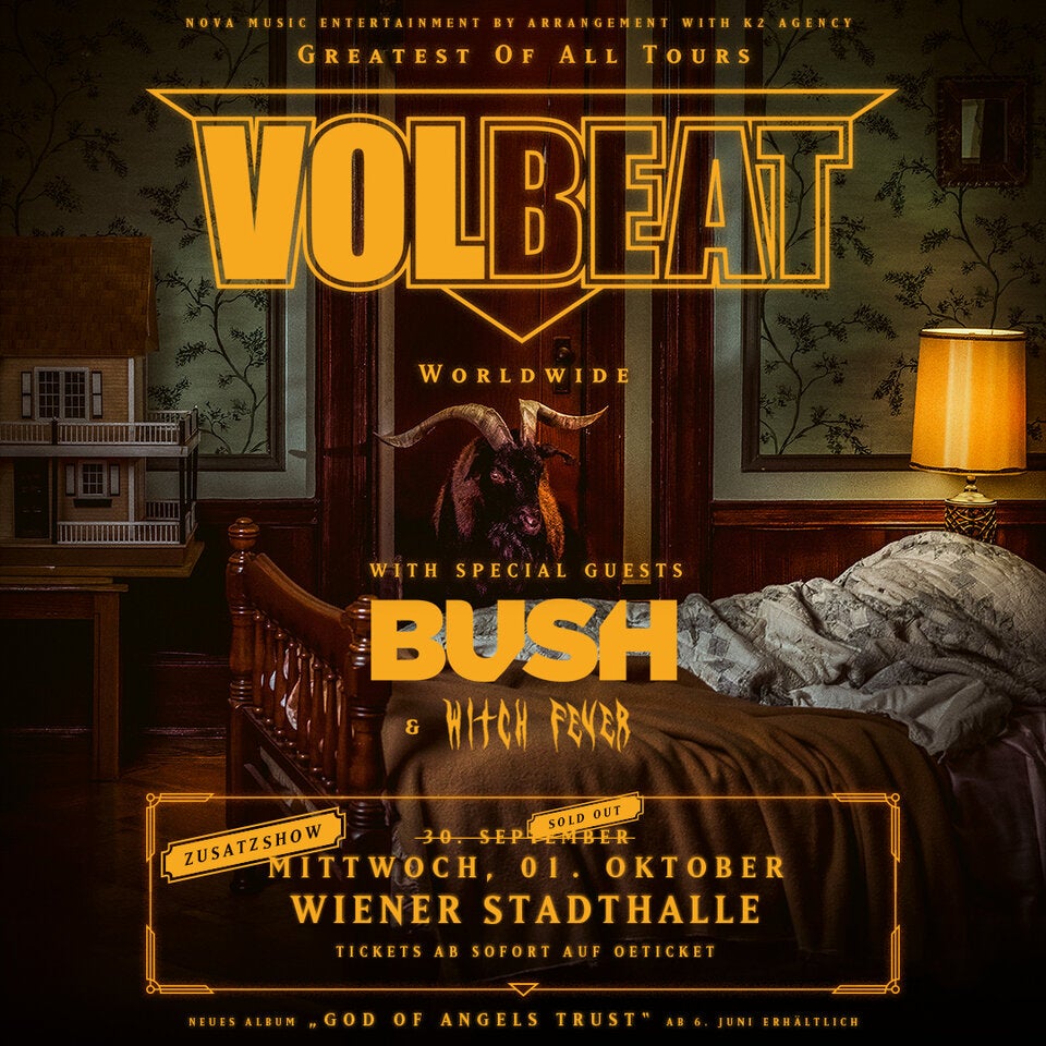 Volbeat: Platz eins auf iTunes vor Stadthallen-Doppelpack
