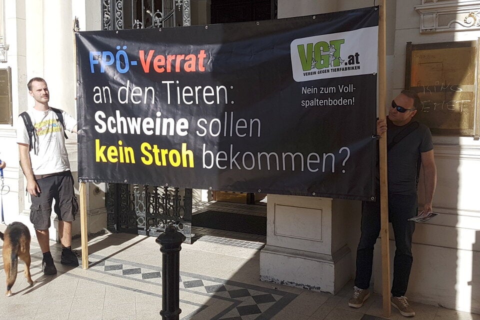 VGT-Demo - Unsere Tiere - Tierschutz-CH - Vollspaltenböden - Konsole - Sendung 30062019