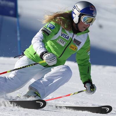 Lindsey Vonn ist zurück auf Skiern