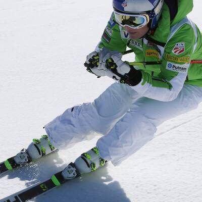 Lindsey Vonn ist zurück auf Skiern