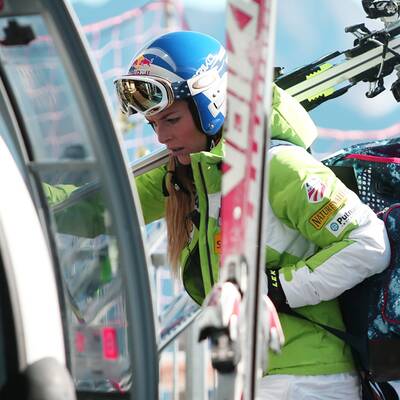 Lindsey Vonn ist zurück auf Skiern