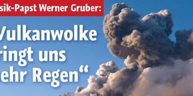 Vulkanwolke bringt uns mehr Regen
