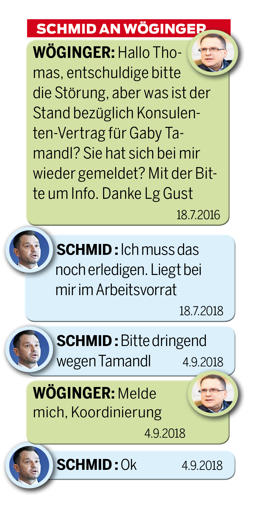 Chat-Alarm um Wöginger: Intervention bei Schmid für Ex-ÖVP-Abgeordnete