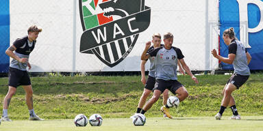 Der Wolfsberger AC beim Training in der Saisonvorbereitung