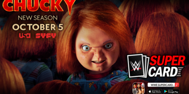 Die Horror-Ikone Chucky sorgt f&uuml;r G&auml;nsehaut bei WWE&reg; SuperCard&reg;