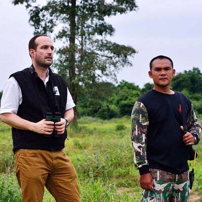 WWF-Experte Georg Scattolin und Ranger im Kui Buri Nationalpark