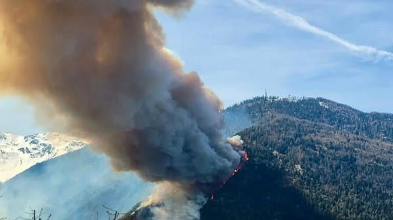 Waldbrand Stilfersjoch