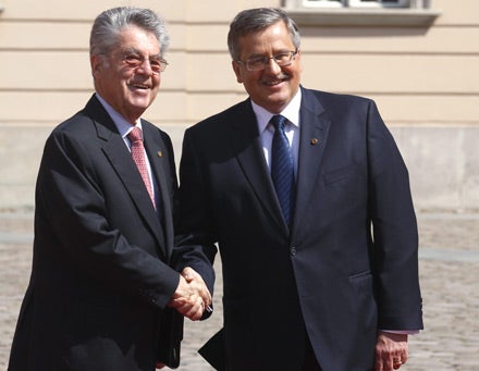 Heinz Fischer Komorowski Warschau Gipfel Polen