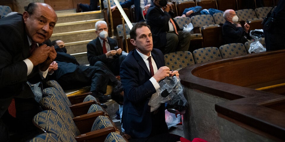 Washington: Hier verstecken sich Abgeordnete vor Randalierern im Kapitol