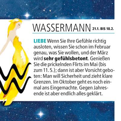 Ihr Jahres-Horoskop 2011