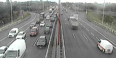 Mega-Stau auf der S&uuml;dosttangente