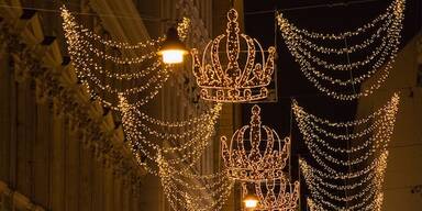 Habsburgergasse: Kronenbeleuchtung kehrt zur&uuml;ck