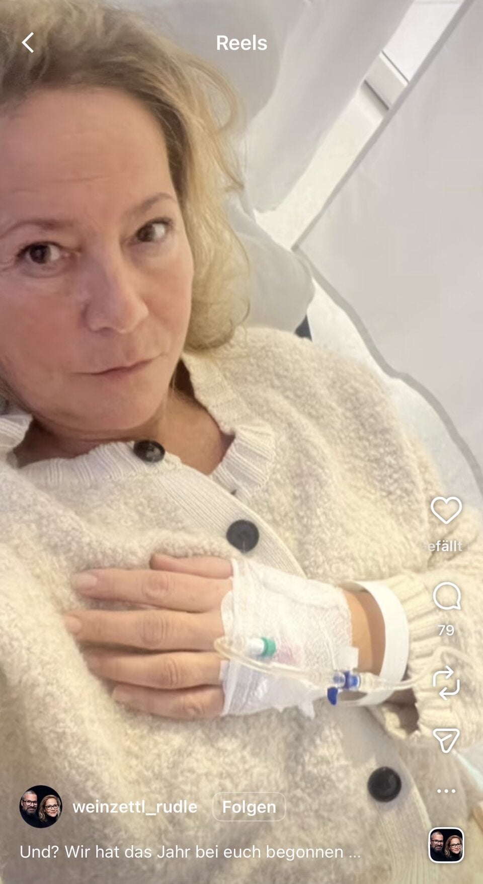 Drama bei Monica Weinzettl: Mit dem Notarzt ins Spital