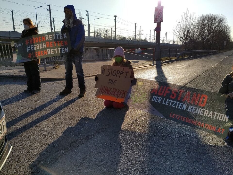 Blockade Westeinfahrt