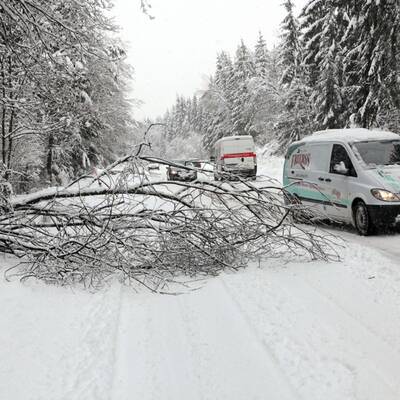 Schneechaos in der Steiermark
