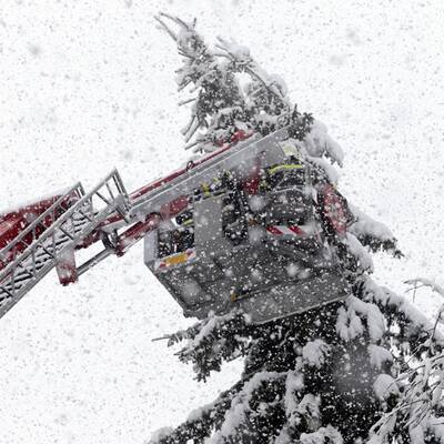 Schneechaos in der Steiermark