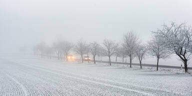 Trüb und frostig, dazu leichter Schneefall