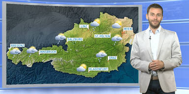 Das Wetter heute: Wechselhaft, im Bergland vereinzelt Regenschauer