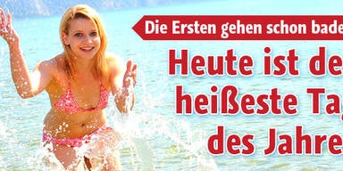 Heute wird es bis zu 28 Grad warm