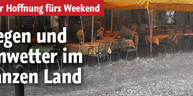 ZAMG warnt vor Unwetter und Starkregen