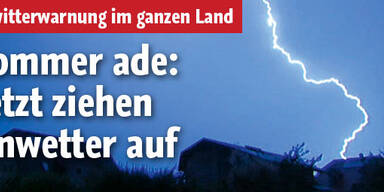 Wochenende bringt Regen und Gewitter