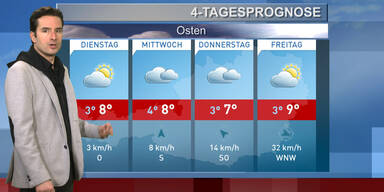 Die 4-Tagesprognose