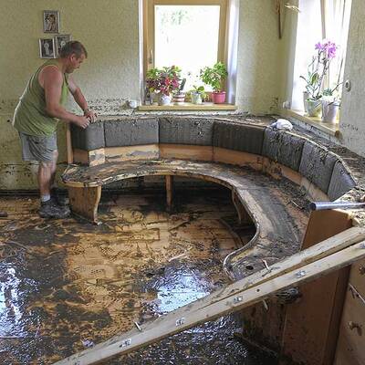 Schlimmes Unwetter in Österreich