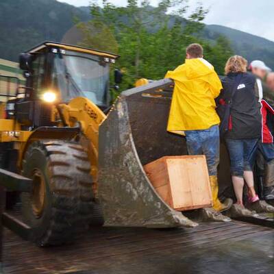 Schlimmes Unwetter in Österreich