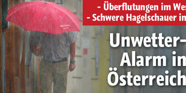 Erste Überschwemmungen im Westen