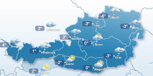 Die nächste Schneefront zieht über Österreich