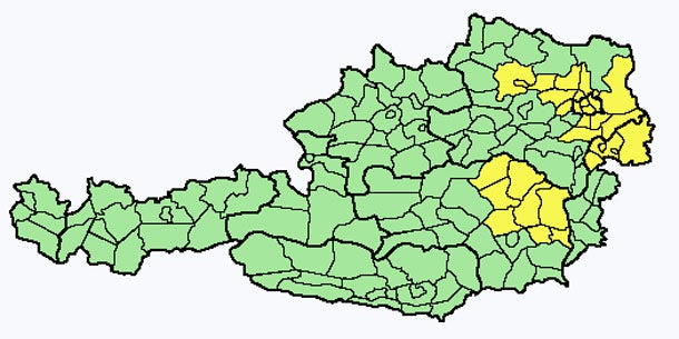 Wetterkarte ZAMG