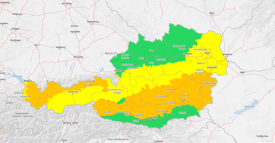 Wetterprognose Österreich