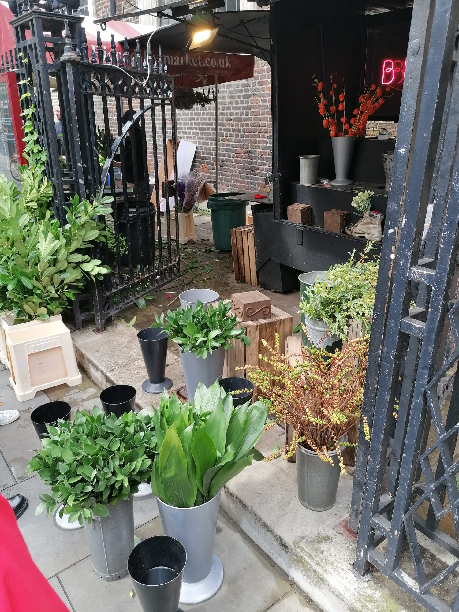 Blumengeschäft London Tod Queen