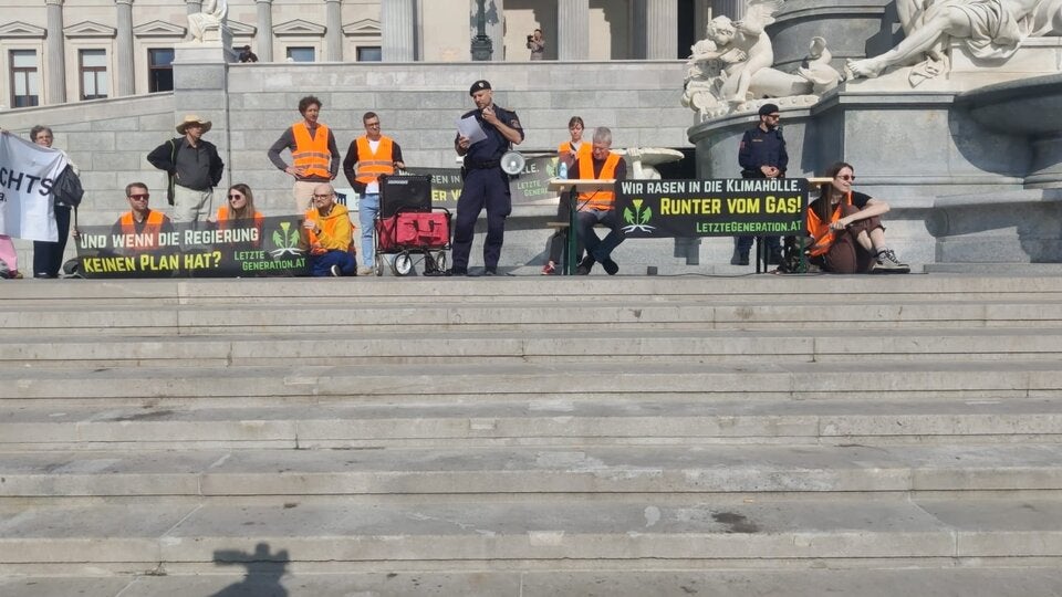 Klimakleber Parlament