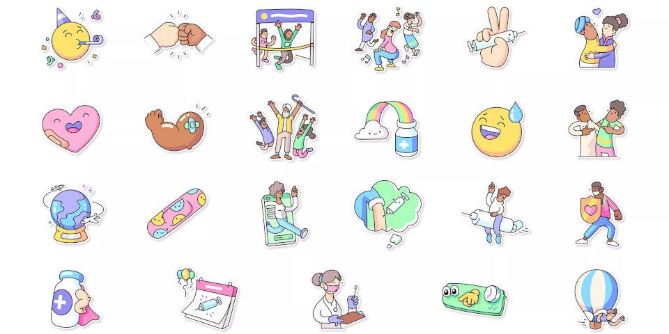 WhatsApp hat jetzt eigene Corona-Impf-Sticker
