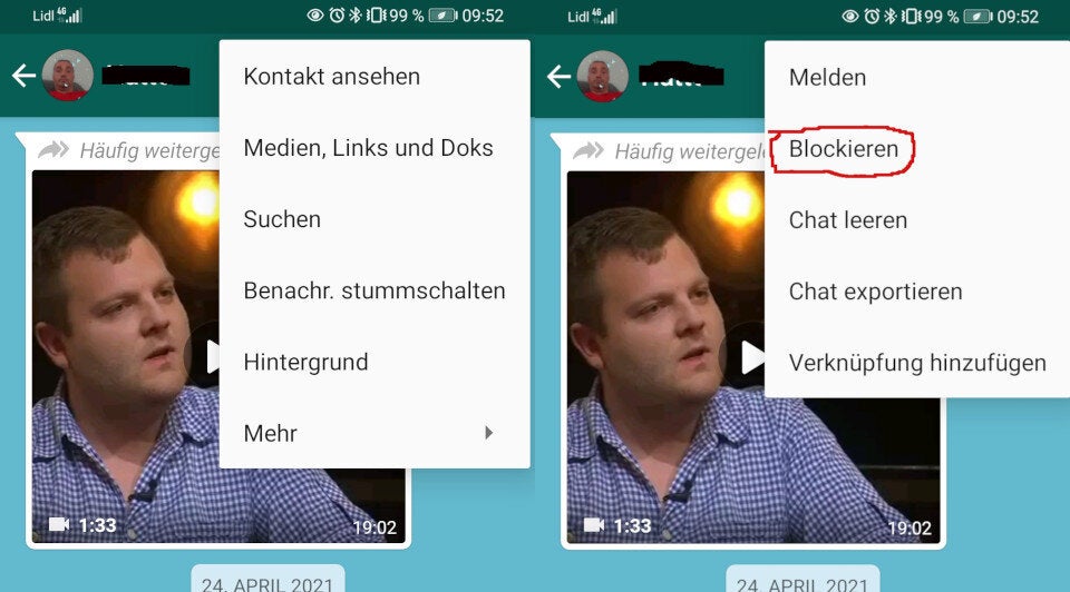 So sieht man, von wem man bei WhatsApp blockiert wird