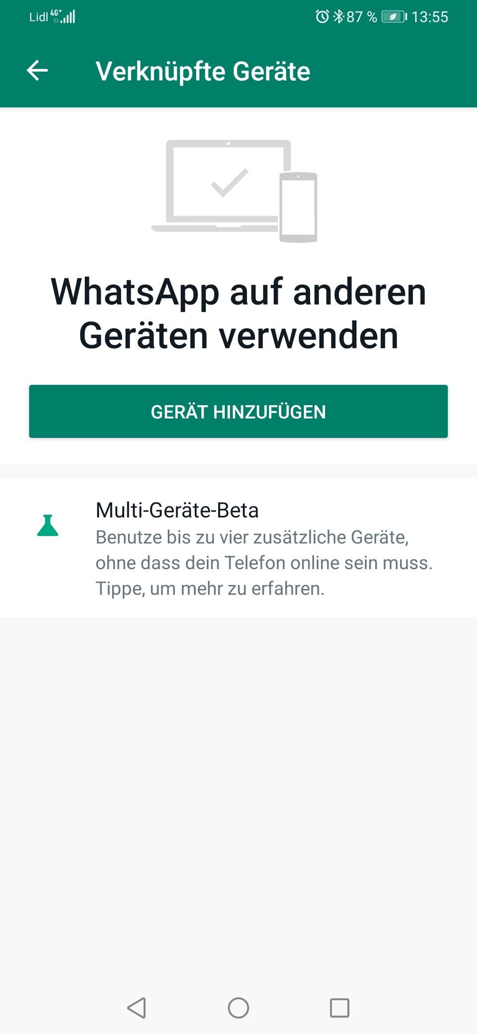 WhatsApp kann man jetzt auf 5 Geräten gleichzeitig nutzen