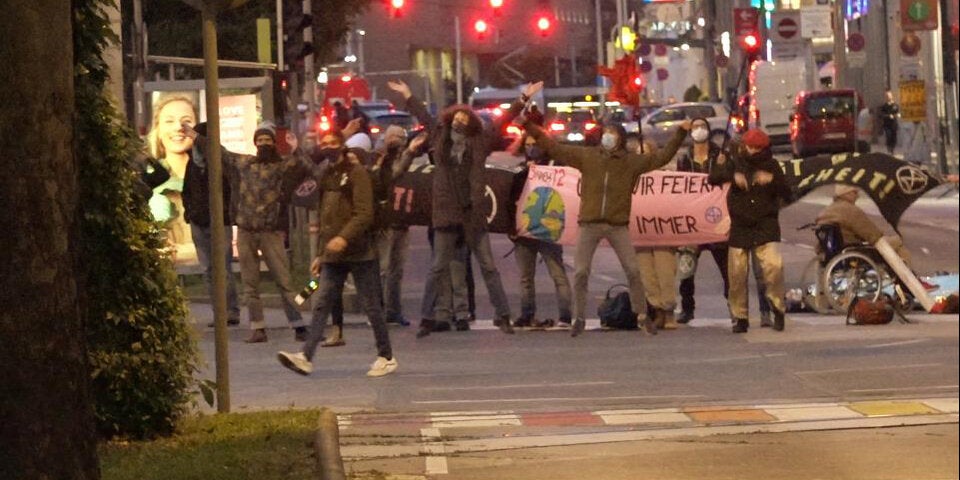 Extinction Rebellion Klima-Protest Gürtel