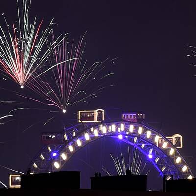 Trotz eisiger Kälte wurde der Jahreswechsel ausgiebig gefeiert. 