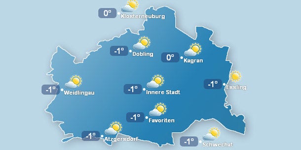Am Sonntag kommt der Schnee nach Wien