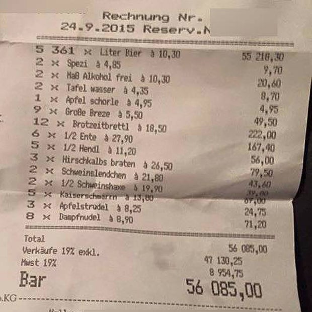 Das ist der wohl teuerste Wiesn-Besuch aller Zeiten