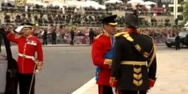 Ankunft von Prinz William und Harry in der Abbey