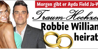 Alles über Robbies Traumhochzeit