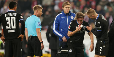 Bielefelds Wimmer muss nach Kopf-Crash pausieren