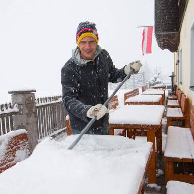 Schnee in Österreich