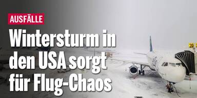 Wintersturm in den USA sorgt für Flug-Chaos