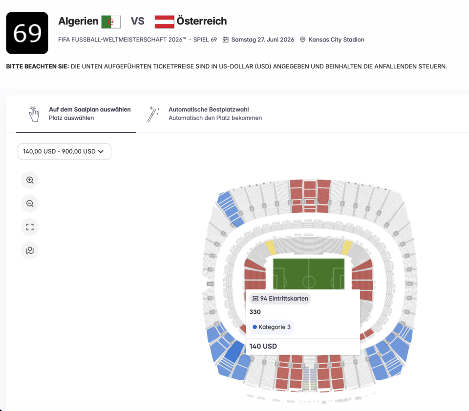 WM-Wunder: Es gibt wieder Tickets für die Österreich-Spiele!
